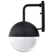 Wall Lantern Nuvo 62-1618 Atmosphere - 10W LED - Large Wall Lantern - Matte Black with Clear Seeded Glass Nuvo