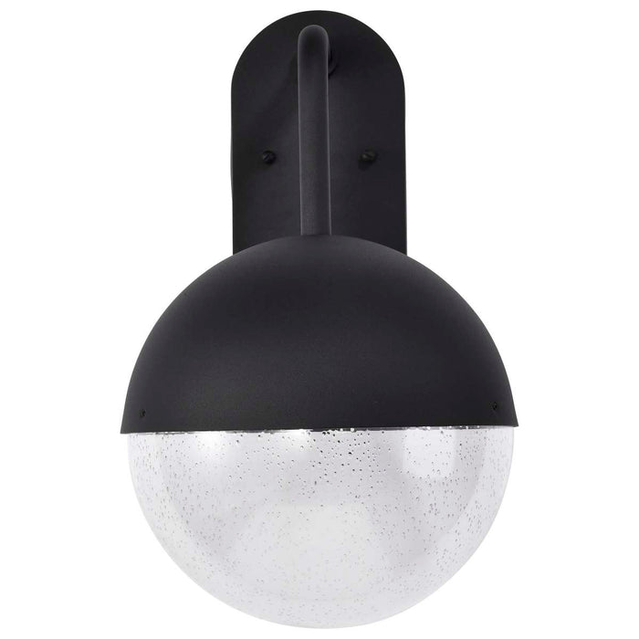 Wall Lantern Nuvo 62-1618 Atmosphere - 10W LED - Large Wall Lantern - Matte Black with Clear Seeded Glass Nuvo