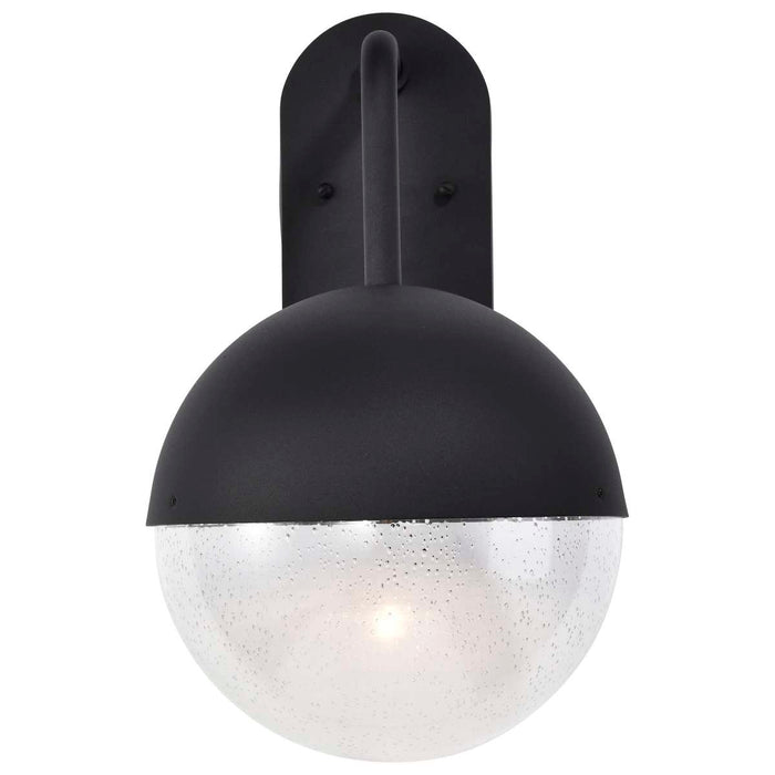 Wall Lantern Nuvo 62-1618 Atmosphere - 10W LED - Large Wall Lantern - Matte Black with Clear Seeded Glass Nuvo