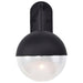 Wall Lantern Nuvo 62-1618 Atmosphere - 10W LED - Large Wall Lantern - Matte Black with Clear Seeded Glass Nuvo