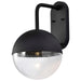 Wall Lantern Nuvo 62-1618 Atmosphere - 10W LED - Large Wall Lantern - Matte Black with Clear Seeded Glass Nuvo