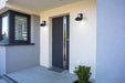 Wall Lantern Nuvo 62-1618 Atmosphere - 10W LED - Large Wall Lantern - Matte Black with Clear Seeded Glass Nuvo