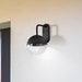 Wall Lantern Nuvo 62-1618 Atmosphere - 10W LED - Large Wall Lantern - Matte Black with Clear Seeded Glass Nuvo