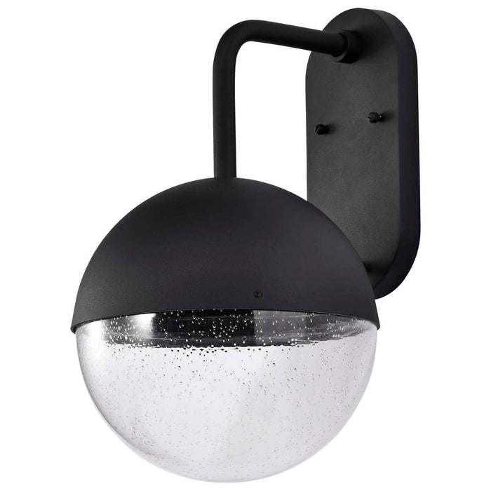 Wall Lantern Nuvo 62-1618 Atmosphere - 10W LED - Large Wall Lantern - Matte Black with Clear Seeded Glass Nuvo