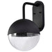 Wall Lantern Nuvo 62-1618 Atmosphere - 10W LED - Large Wall Lantern - Matte Black with Clear Seeded Glass Nuvo