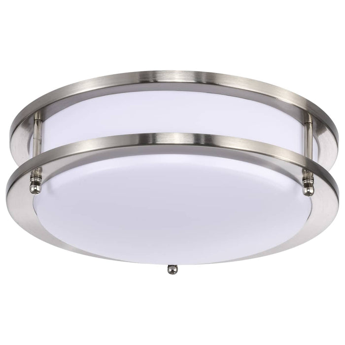 Flush Mount Nuvo 62-1635 Glamour LED 10 inch - Flush Mount Fixture - Brushed Nickel Finish - CCT Selectable 3K/4K/5K Nuvo