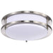 Flush Mount Nuvo 62-1635 Glamour LED 10 inch - Flush Mount Fixture - Brushed Nickel Finish - CCT Selectable 3K/4K/5K Nuvo