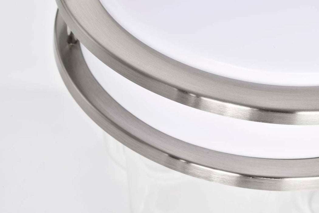 Flush Mount Nuvo 62-1635 Glamour LED 10 inch - Flush Mount Fixture - Brushed Nickel Finish - CCT Selectable 3K/4K/5K Nuvo