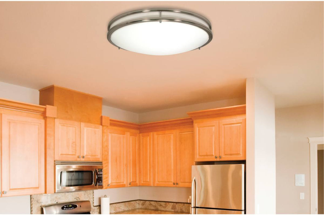 Flush Mount Nuvo 62-1635 Glamour LED 10 inch - Flush Mount Fixture - Brushed Nickel Finish - CCT Selectable 3K/4K/5K Nuvo