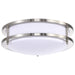 Flush Mount Nuvo 62-1635 Glamour LED 10 inch - Flush Mount Fixture - Brushed Nickel Finish - CCT Selectable 3K/4K/5K Nuvo
