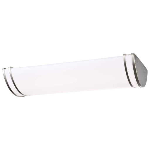 Flush Mount Nuvo 62-1639 Glamour LED 25 inch - Linear Flush Mount Fixture - Brushed Nickel Finish - CCT Selectable 3K/4K/5K Nuvo