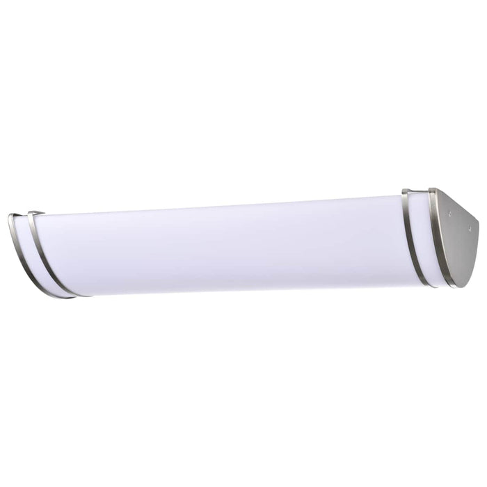 Flush Mount Nuvo 62-1639 Glamour LED 25 inch - Linear Flush Mount Fixture - Brushed Nickel Finish - CCT Selectable 3K/4K/5K Nuvo