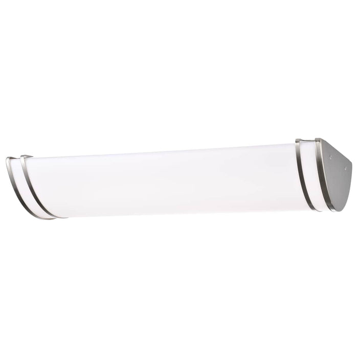 Flush Mount Nuvo 62-1639 Glamour LED 25 inch - Linear Flush Mount Fixture - Brushed Nickel Finish - CCT Selectable 3K/4K/5K Nuvo
