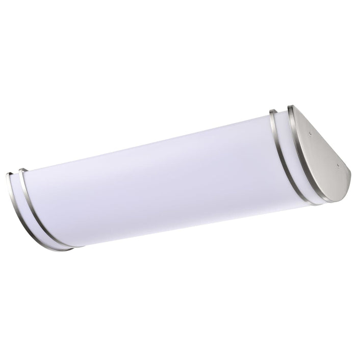 Flush Mount Nuvo 62-1639 Glamour LED 25 inch - Linear Flush Mount Fixture - Brushed Nickel Finish - CCT Selectable 3K/4K/5K Nuvo