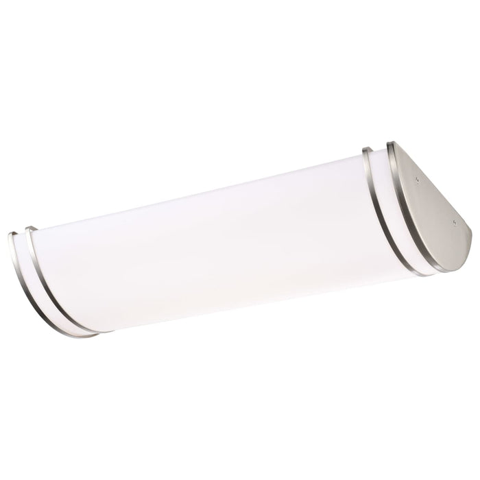 Flush Mount Nuvo 62-1639 Glamour LED 25 inch - Linear Flush Mount Fixture - Brushed Nickel Finish - CCT Selectable 3K/4K/5K Nuvo