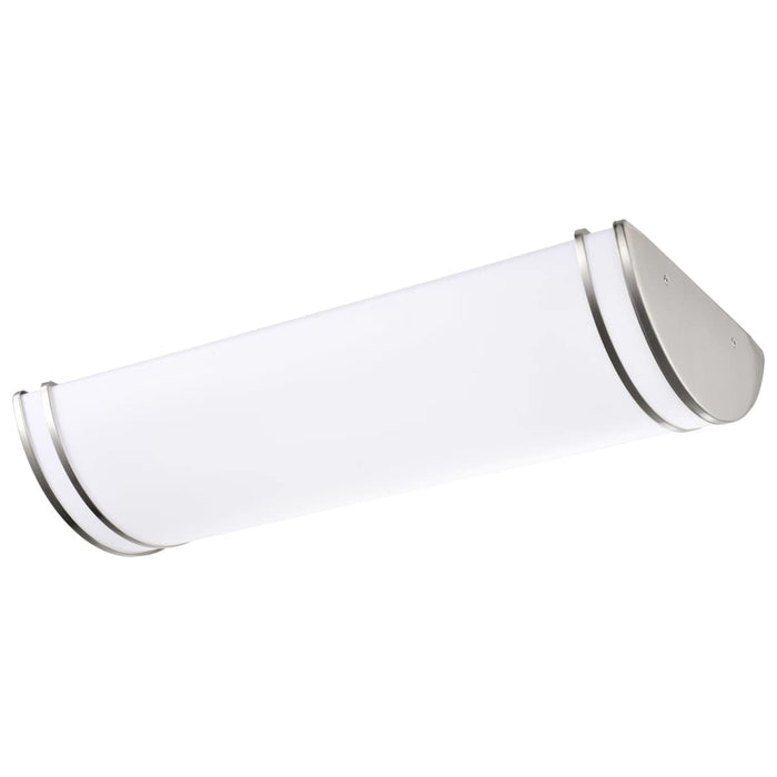 Flush Mount Nuvo 62-1639 Glamour LED 25 inch - Linear Flush Mount Fixture - Brushed Nickel Finish - CCT Selectable 3K/4K/5K Nuvo