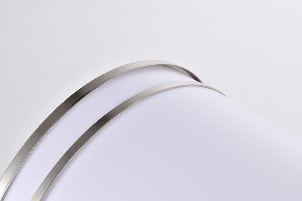 Flush Mount Nuvo 62-1639 Glamour LED 25 inch - Linear Flush Mount Fixture - Brushed Nickel Finish - CCT Selectable 3K/4K/5K Nuvo