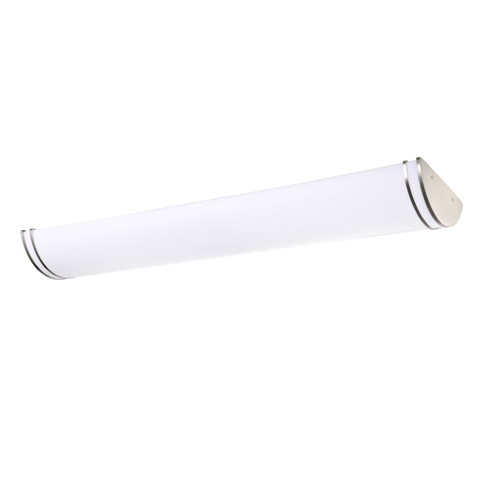 Flush Mount Nuvo 62-1640 Glamour LED 50 inch - Linear Flush Mount Fixture - Brushed Nickel Finish - CCT Selectable 3K/4K/5K Nuvo