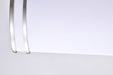 Flush Mount Nuvo 62-1640 Glamour LED 50 inch - Linear Flush Mount Fixture - Brushed Nickel Finish - CCT Selectable 3K/4K/5K Nuvo