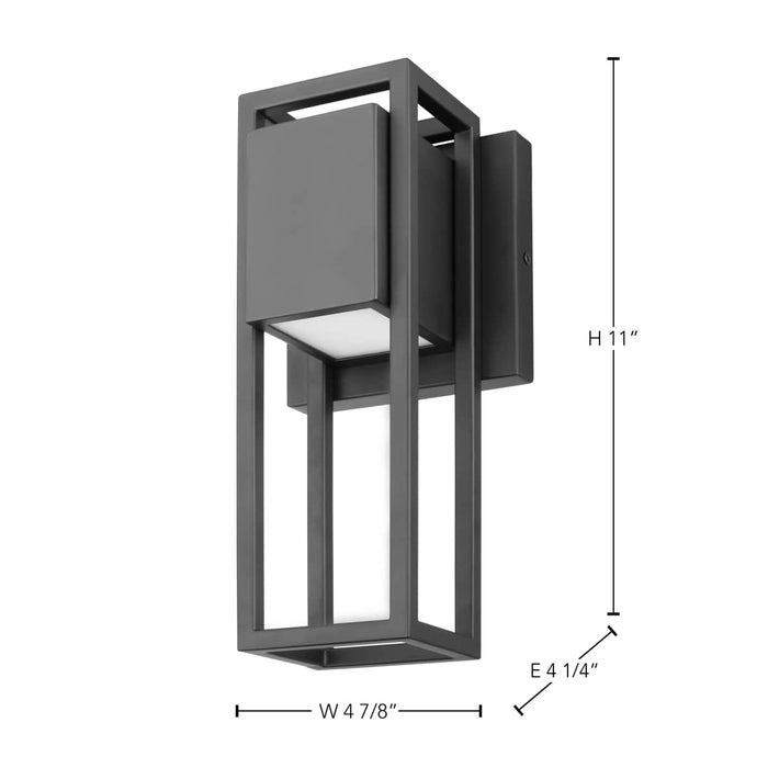 Wall Lantern Nuvo 62-1653 Supreme - 10W LED - Small Wall Lantern - Matte Black Finish Nuvo