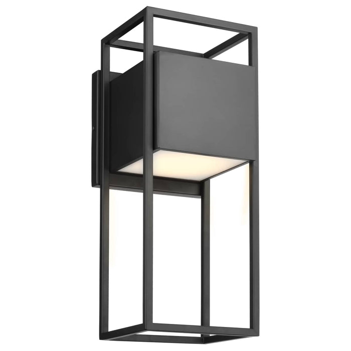 Wall Lantern Nuvo 62-1655 Supreme - 18W LED - Large Wall Lantern - Matte Black Finish Nuvo