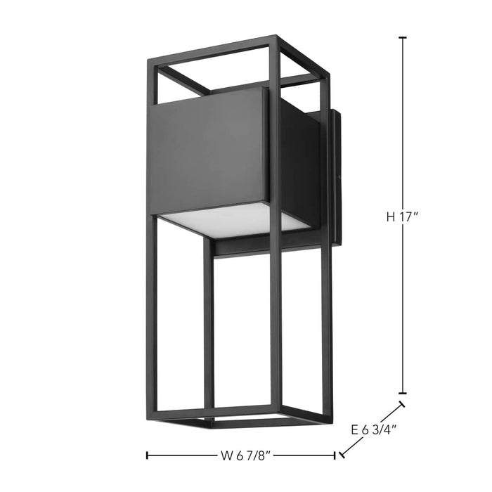 Wall Lantern Nuvo 62-1655 Supreme - 18W LED - Large Wall Lantern - Matte Black Finish Nuvo
