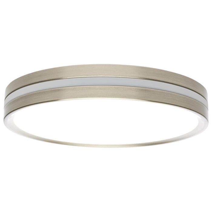 Flush Mount Nuvo 62-1690 11 Inch Surface Mount with Night Light - 5 CCT Selectable - Brushed Nickel Finish Nuvo