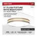 Flush Mount Nuvo 62-1690 11 Inch Surface Mount with Night Light - 5 CCT Selectable - Brushed Nickel Finish Nuvo