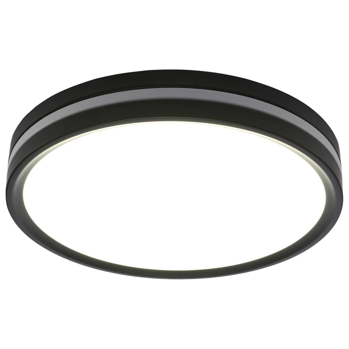Flush Mount Nuvo 62-1691 11 Inch Surface Mount with Night Light - 5 CCT Selectable - Matte Black Finish Nuvo