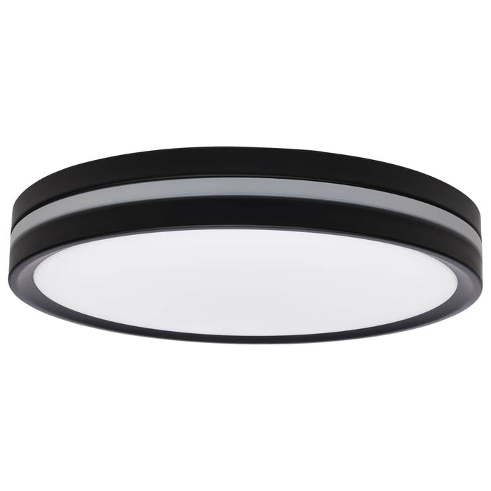 Flush Mount Nuvo 62-1691 11 Inch Surface Mount with Night Light - 5 CCT Selectable - Matte Black Finish Nuvo
