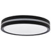 Flush Mount Nuvo 62-1691 11 Inch Surface Mount with Night Light - 5 CCT Selectable - Matte Black Finish Nuvo