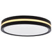 Flush Mount Nuvo 62-1691 11 Inch Surface Mount with Night Light - 5 CCT Selectable - Matte Black Finish Nuvo