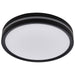Flush Mount Nuvo 62-1691 11 Inch Surface Mount with Night Light - 5 CCT Selectable - Matte Black Finish Nuvo