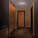 Flush Mount Nuvo 62-1691 11 Inch Surface Mount with Night Light - 5 CCT Selectable - Matte Black Finish Nuvo