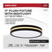 Flush Mount Nuvo 62-1691 11 Inch Surface Mount with Night Light - 5 CCT Selectable - Matte Black Finish Nuvo