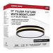 Flush Mount Nuvo 62-1691 11 Inch Surface Mount with Night Light - 5 CCT Selectable - Matte Black Finish Nuvo