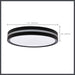 Flush Mount Nuvo 62-1691 11 Inch Surface Mount with Night Light - 5 CCT Selectable - Matte Black Finish Nuvo