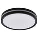Flush Mount Nuvo 62-1691 11 Inch Surface Mount with Night Light - 5 CCT Selectable - Matte Black Finish Nuvo