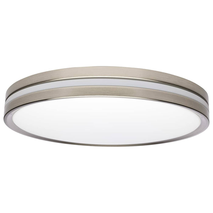 Flush Mount Nuvo 62-1692 15 Inch Surface Mount with Night Light - 5 CCT Selectable - Brushed Nickel Finish Nuvo