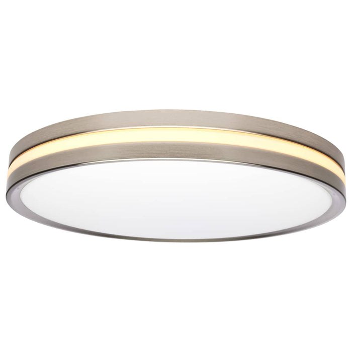 Flush Mount Nuvo 62-1692 15 Inch Surface Mount with Night Light - 5 CCT Selectable - Brushed Nickel Finish Nuvo