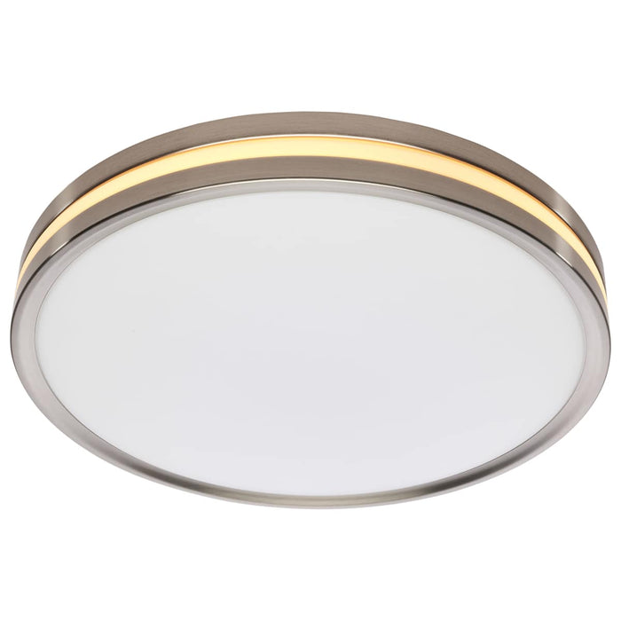 Flush Mount Nuvo 62-1692 15 Inch Surface Mount with Night Light - 5 CCT Selectable - Brushed Nickel Finish Nuvo
