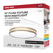 Flush Mount Nuvo 62-1692 15 Inch Surface Mount with Night Light - 5 CCT Selectable - Brushed Nickel Finish Nuvo