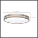 Flush Mount Nuvo 62-1692 15 Inch Surface Mount with Night Light - 5 CCT Selectable - Brushed Nickel Finish Nuvo