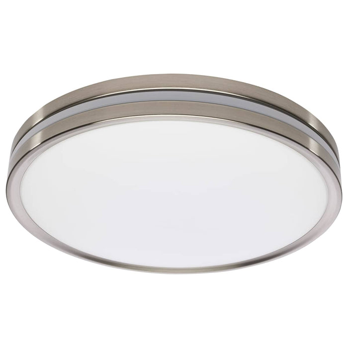 Flush Mount Nuvo 62-1692 15 Inch Surface Mount with Night Light - 5 CCT Selectable - Brushed Nickel Finish Nuvo