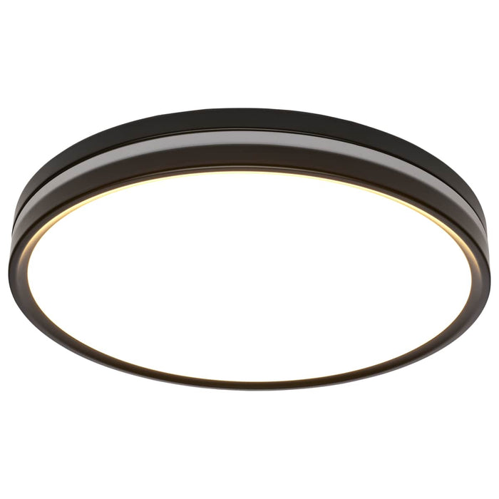 Flush Mount Nuvo 62-1693 15 Inch Surface Mount with Night Light - 5 CCT Selectable - Matte Black Finish Nuvo