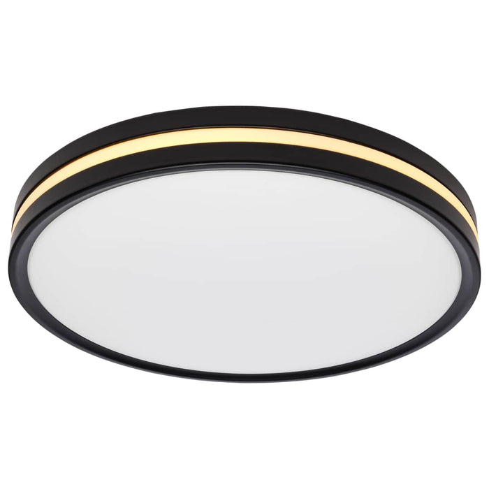 Flush Mount Nuvo 62-1693 15 Inch Surface Mount with Night Light - 5 CCT Selectable - Matte Black Finish Nuvo
