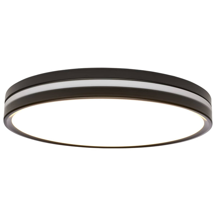 Flush Mount Nuvo 62-1693 15 Inch Surface Mount with Night Light - 5 CCT Selectable - Matte Black Finish Nuvo