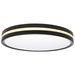 Flush Mount Nuvo 62-1693 15 Inch Surface Mount with Night Light - 5 CCT Selectable - Matte Black Finish Nuvo