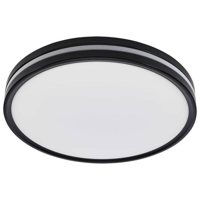 Flush Mount Nuvo 62-1693 15 Inch Surface Mount with Night Light - 5 CCT Selectable - Matte Black Finish Nuvo