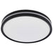 Flush Mount Nuvo 62-1693 15 Inch Surface Mount with Night Light - 5 CCT Selectable - Matte Black Finish Nuvo